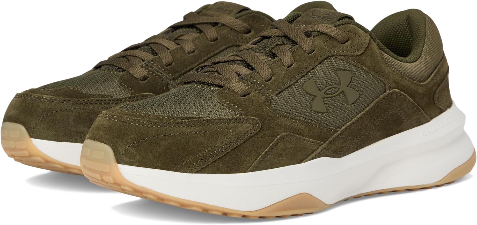 

Кроссовки Under Armour Edge Suede, цвет Expedition Green/Summit White/Expedition Green