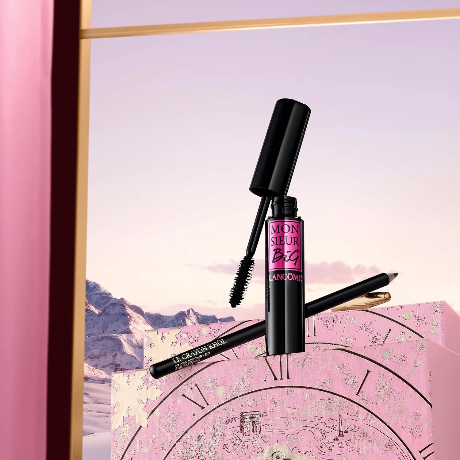Подарочный набор Lancôme Monsieur Big & Le Crayon Khôl - Тушь для придания объема до 12 раз и стойкость до 24 часов - Эффект накладных ресниц - Черный, Black — фото 3