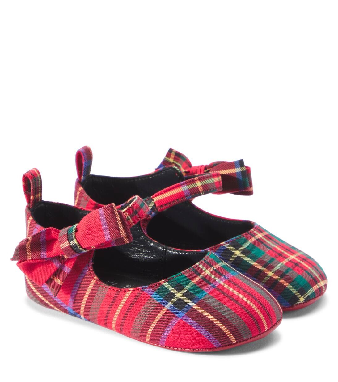 

Туфли Мэри Джейн в клетку Baby Lou Babe Christian Louboutin Kids, цвет multi/navy