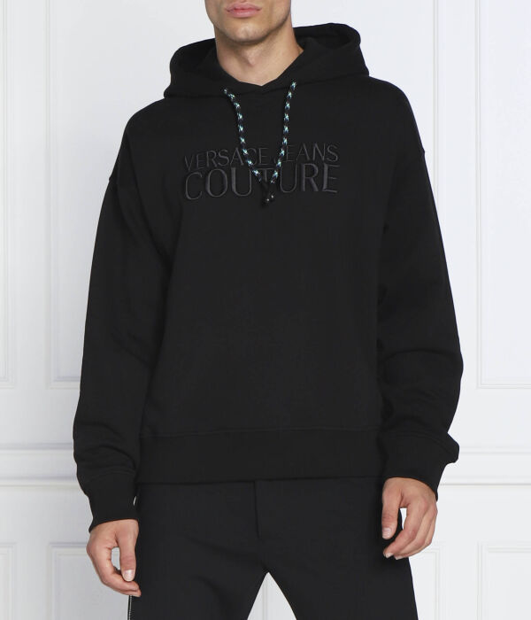 

Толстовка Versace Jeans Couture с капюшоном, черный