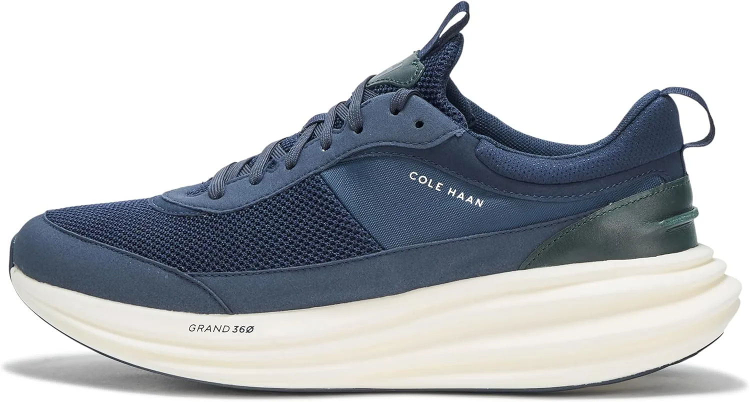 Мужские беговые кроссовки Cole Haan Originalgrand Quadstreak, синий/темно-синий/слоновая кость — фото 2
