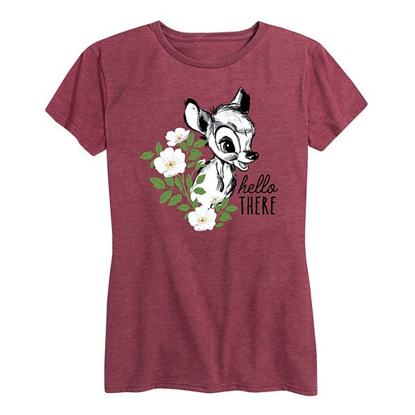 

Футболка Bambi женская Hello There Disney, Heather Dark Red, Красный, Футболка Bambi женская Hello There Disney, Heather Dark Red