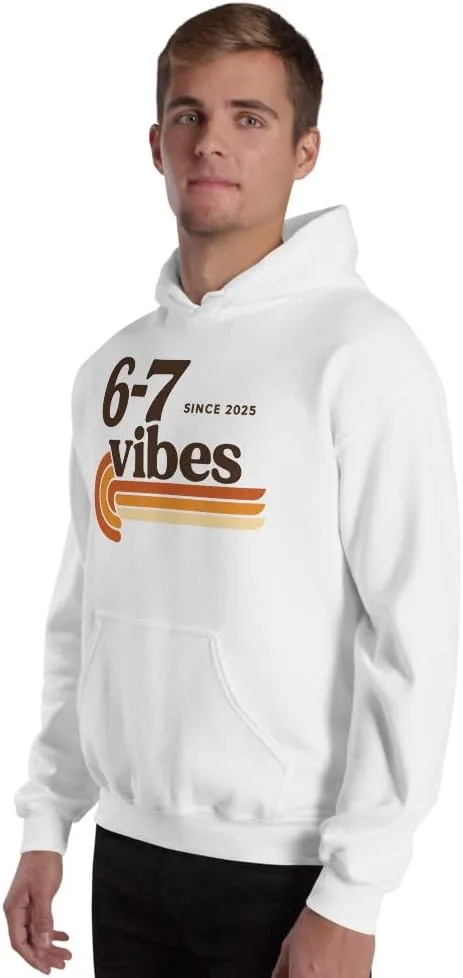 Six Seven Vibes 2025 Unisex Hoodie, 67 Meme Retro — фото 4