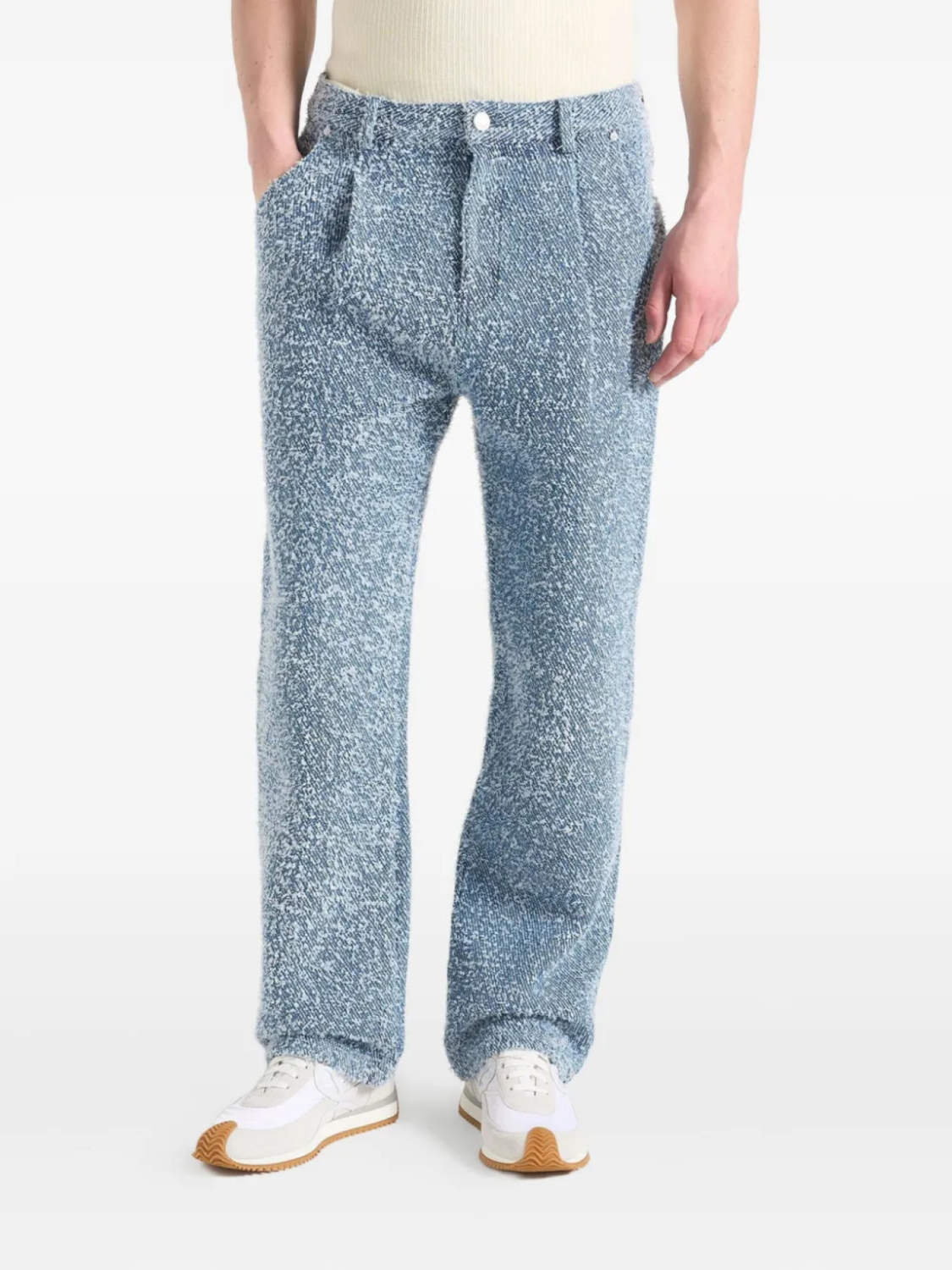 

Manière De Voir Arnault плиссированные джинсы-букле, синий