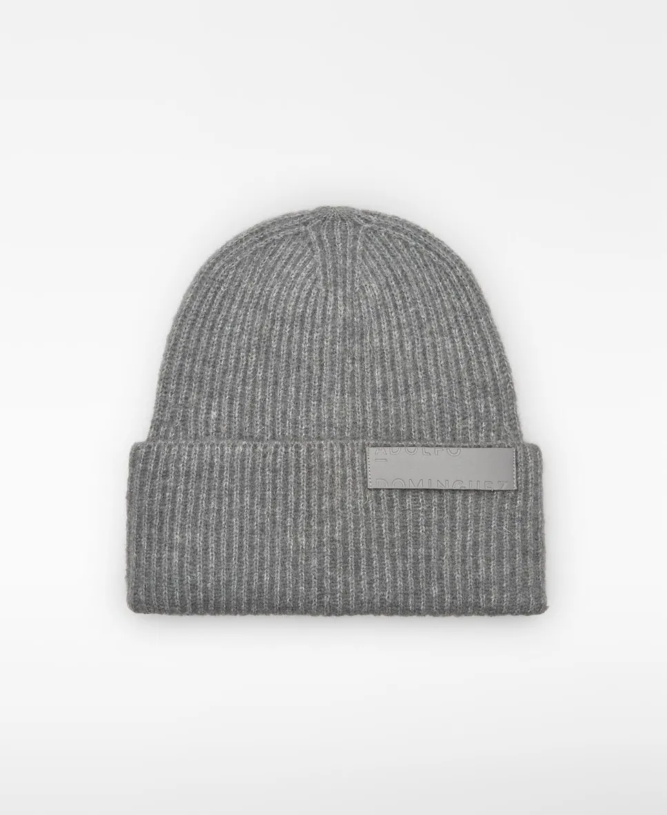 

Женская шапка-бини в рубчик Adolfo Dominguez, серый