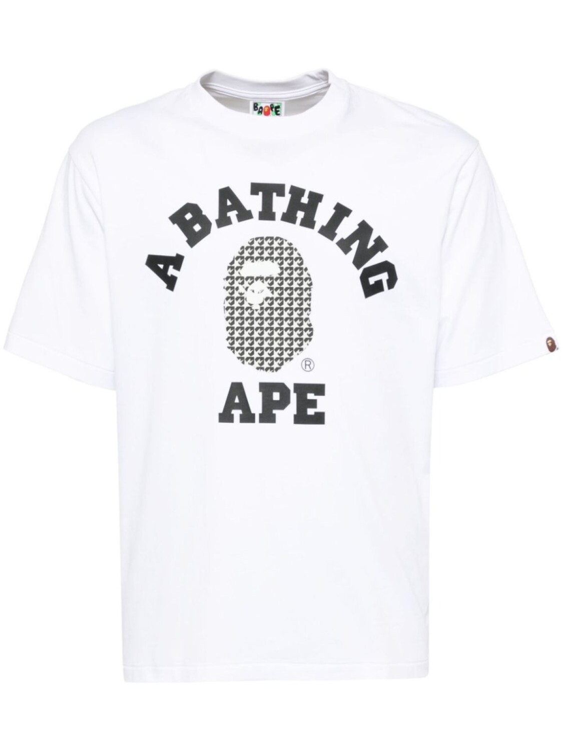 

Футболка STA в ломаную клетку A BATHING APE, белый