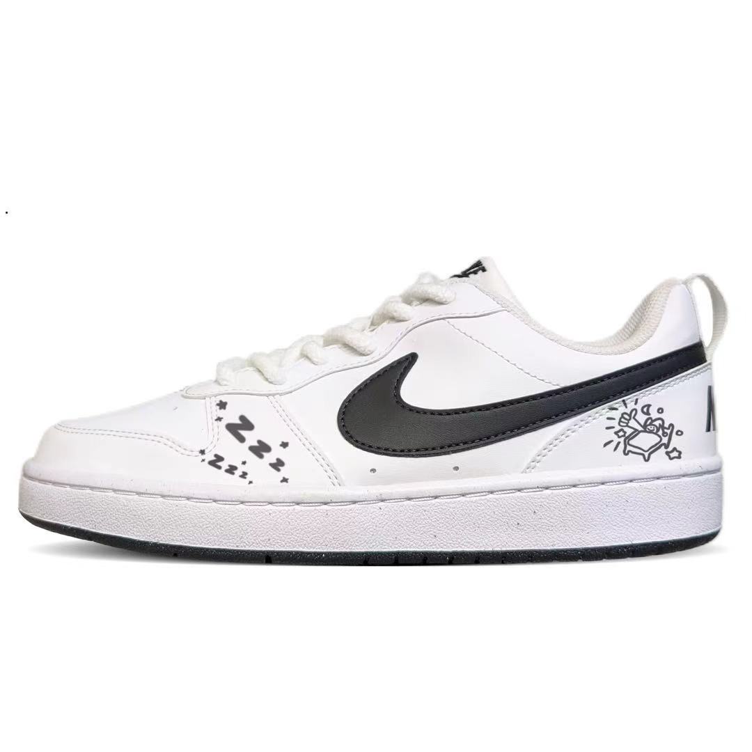 

Nike Court Borough Sleep Well низкие детские скейтбординг кроссовки white