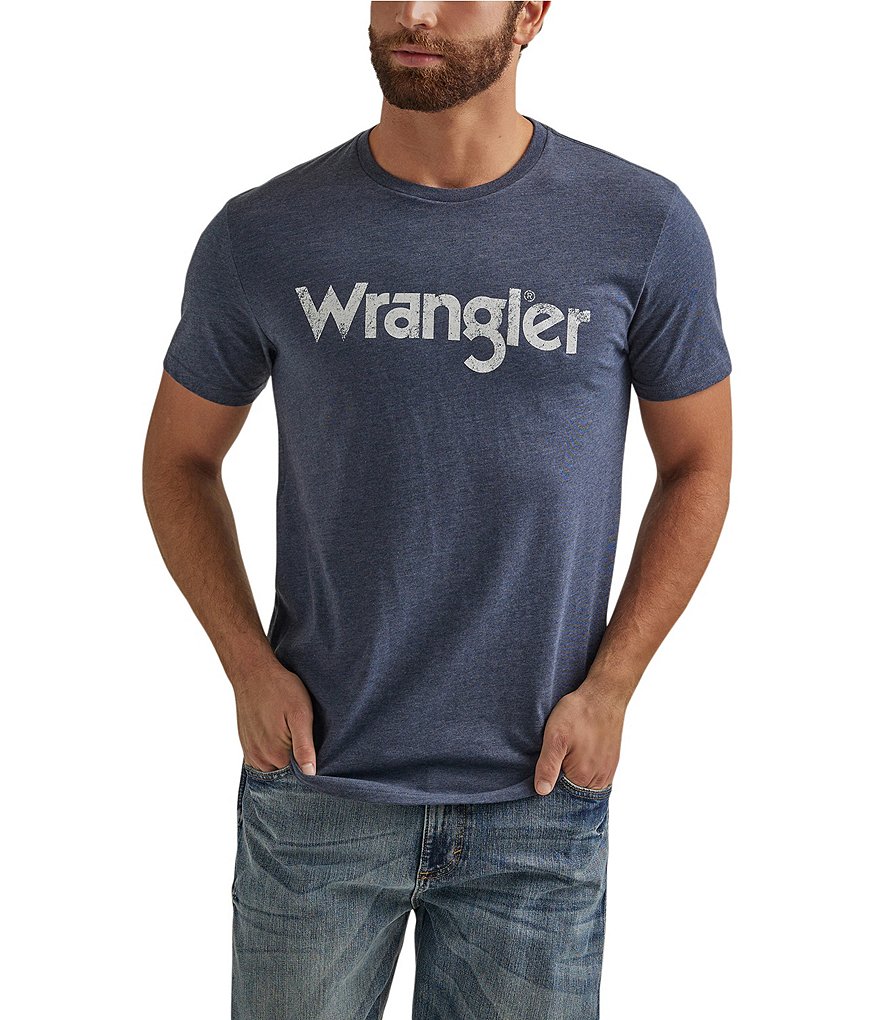 

Футболка с логотипом Wrangler с короткими рукавами, синий