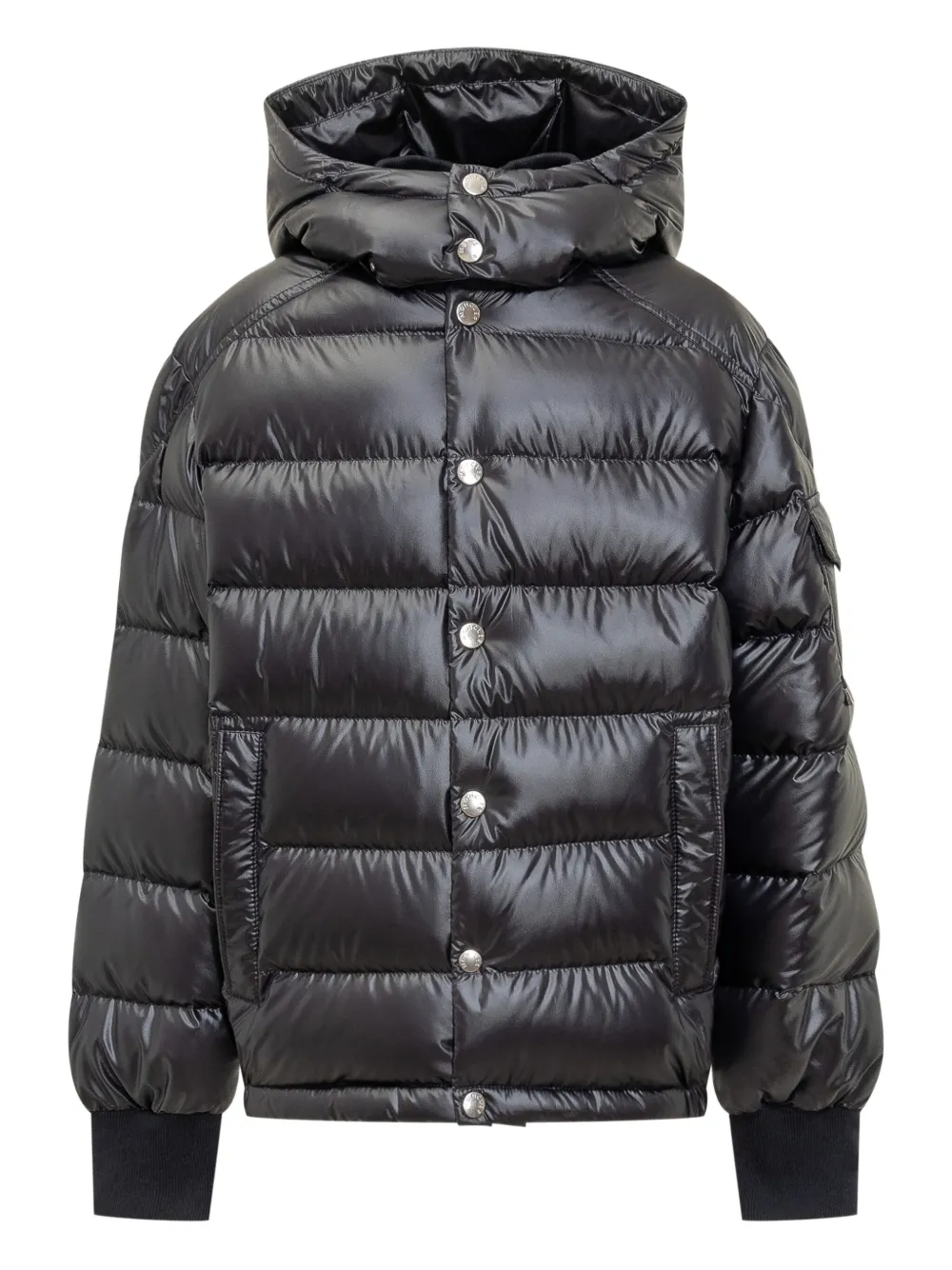 

Пуховик с капюшоном Moncler Enfant, синий