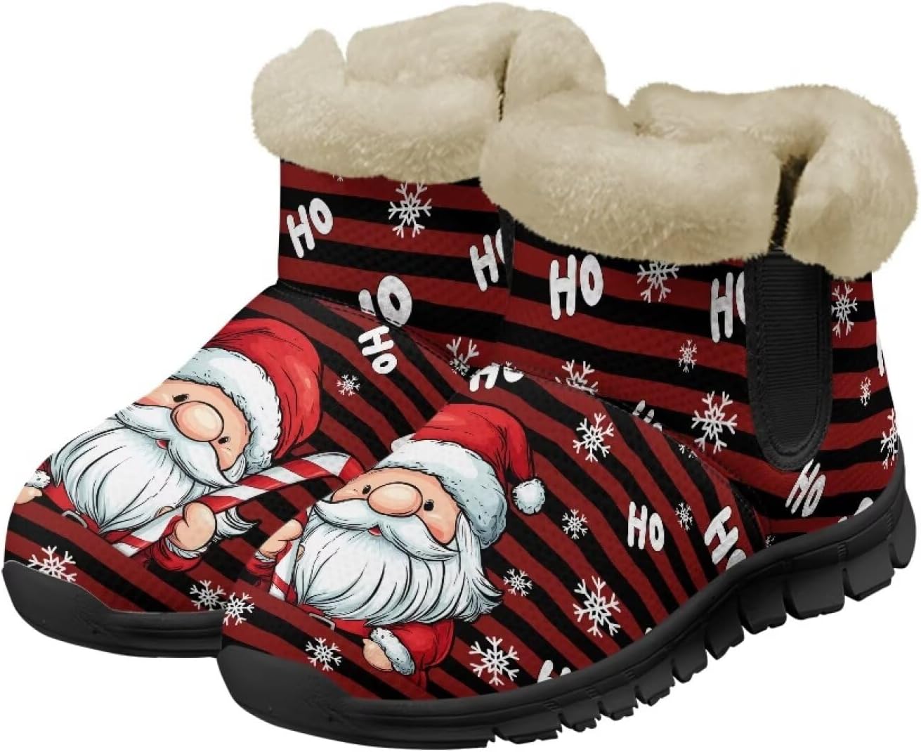 

Мужские зимние ботинки Spowatriy, водонепроницаемые, на щиколотку, теплые зимние ботинки для женщин, модные ботильоны, Santa