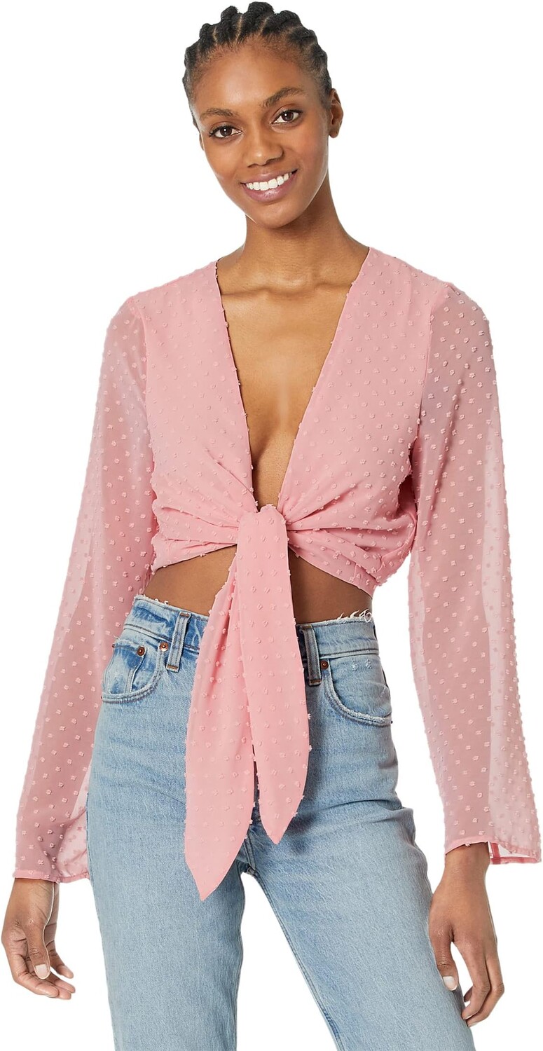 

Топ BCBGeneration Tie Front Top V1VX1T01, цвет Cherry Blossom