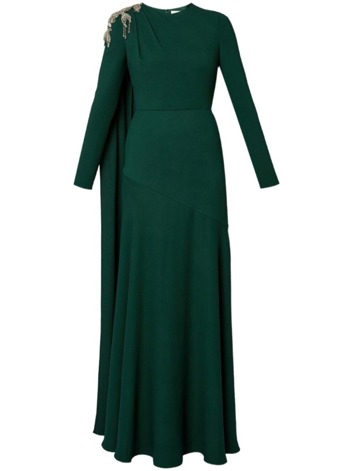 

ERDEM платье с длинными рукавами, зеленый