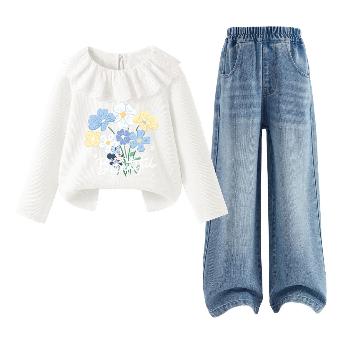 

Детская повседневная спортивная одежда Disney, светло-голубой