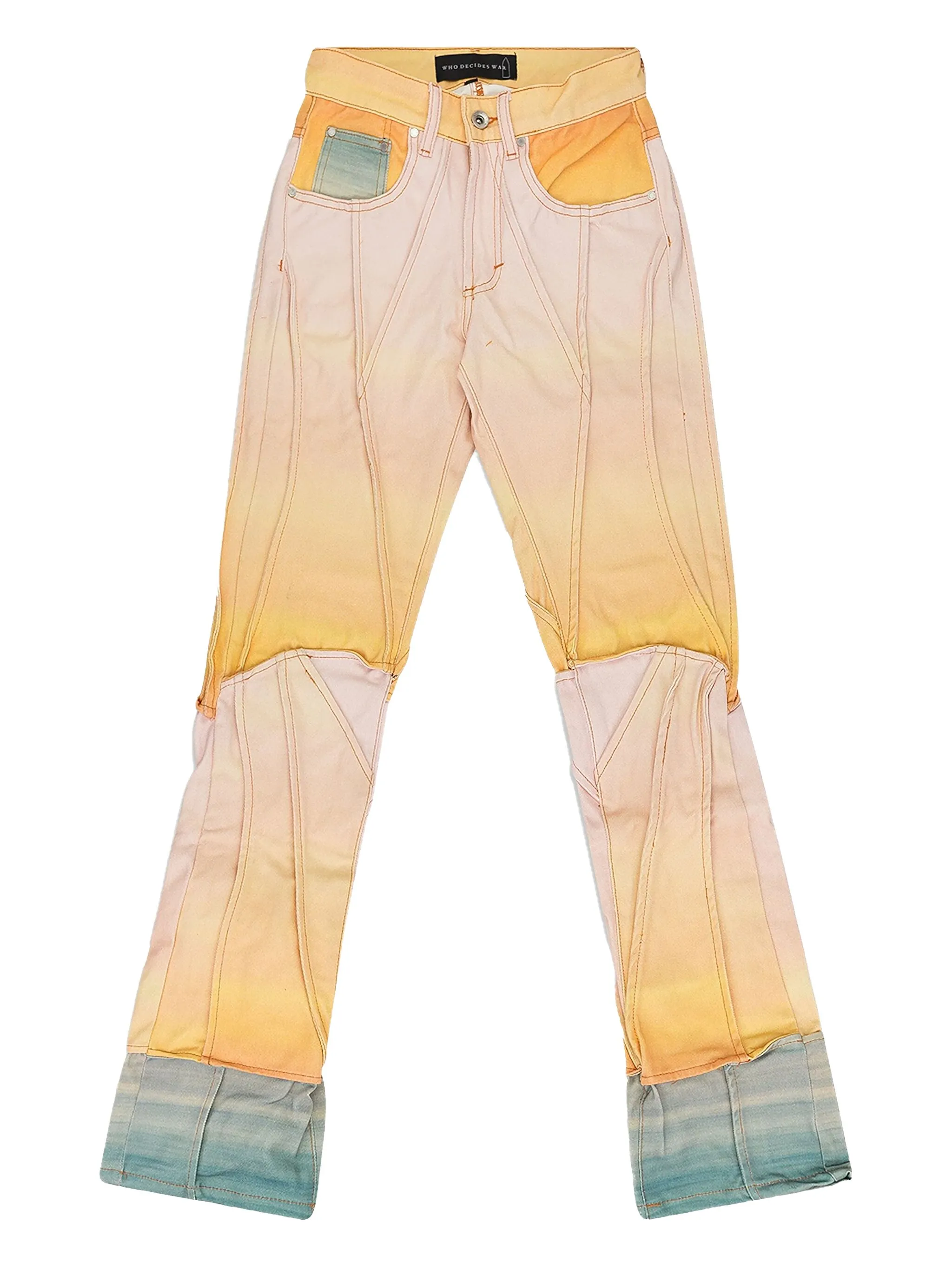 

Джинсы Sunset со вставками Who Decides War, желтый
