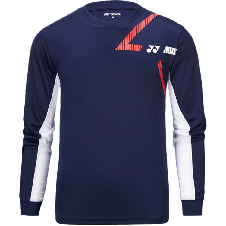 

Мужская майка для бадминтона с круглым вырезом, средней жесткости Yonex, темно-синий