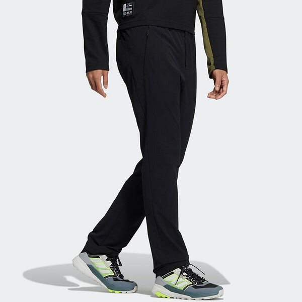 Спортивные штаны Men's adidas Lacing Elastic Waistband Slim Fit Sports Pants/Trousers/Joggers Black, мультиколор — фото 4