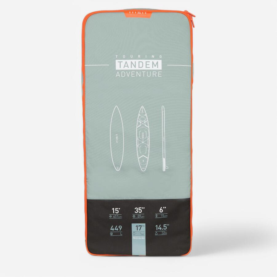 

ITIWIT Надувной рюкзак для серфинга с веслом объемом 105 л для длины до 15 футов (33 дюйма)