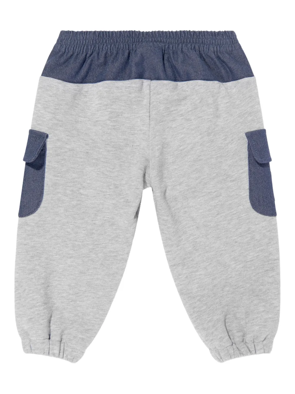 Спортивные брюки в двух тонах FENDI KIDS, серый — фото 2