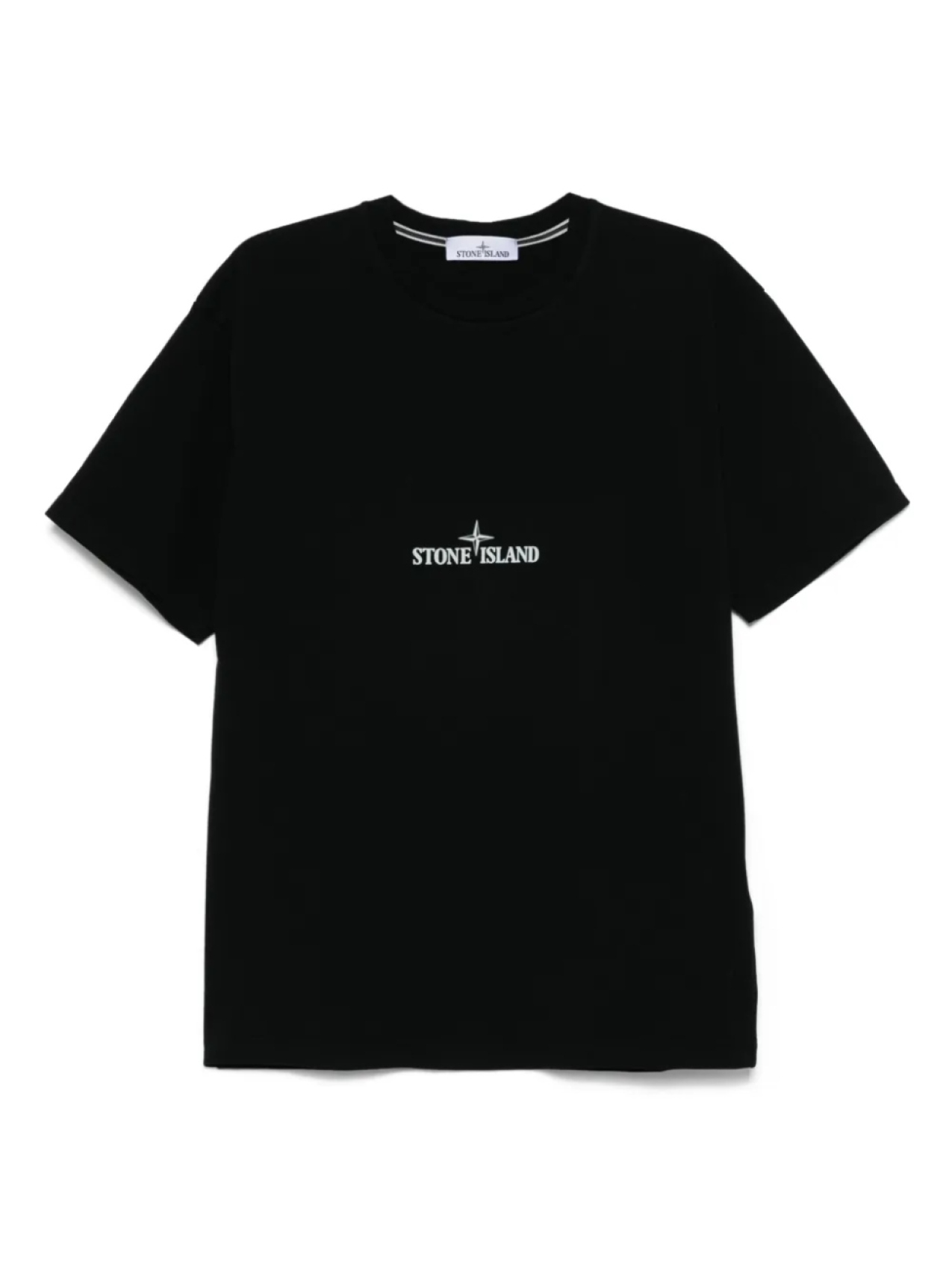 

Футболка из хлопка Stone Island, черный