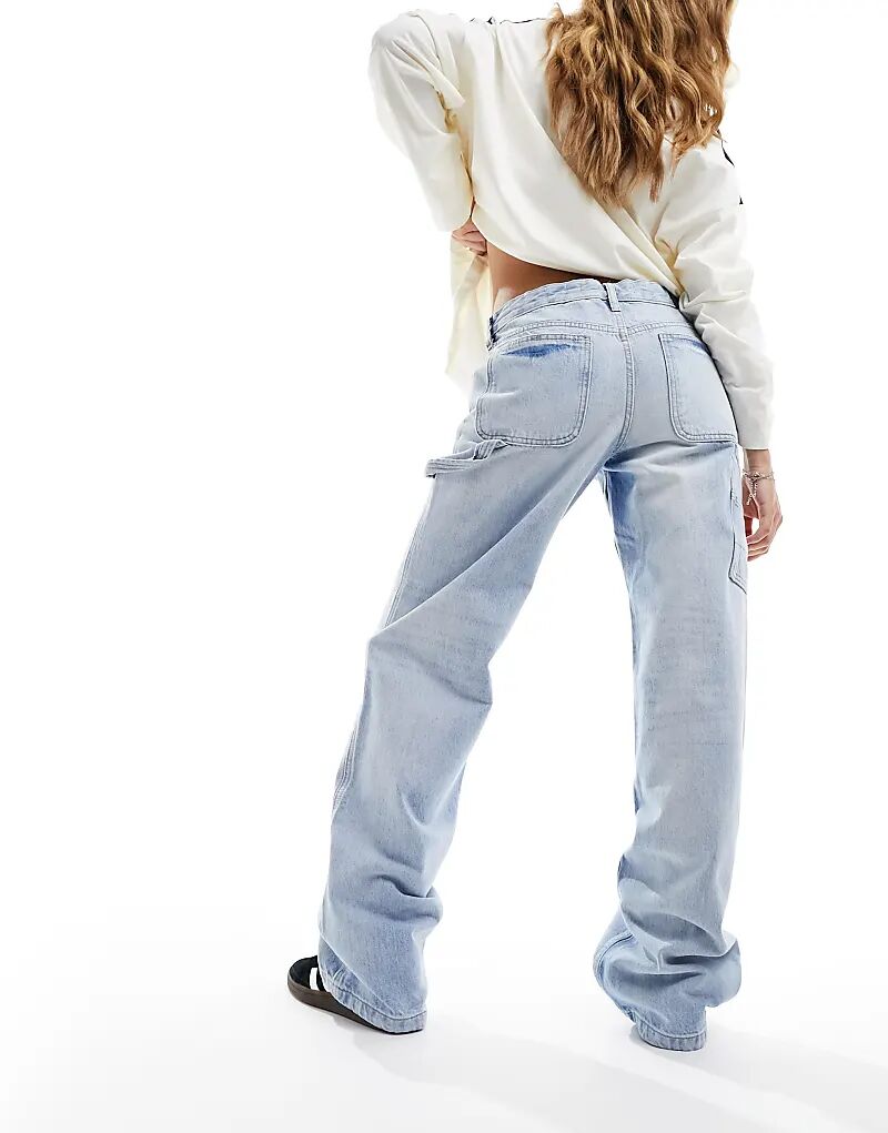 

Плотницкие брюки из денима средней посадки в цвете Antique Blue Superdry