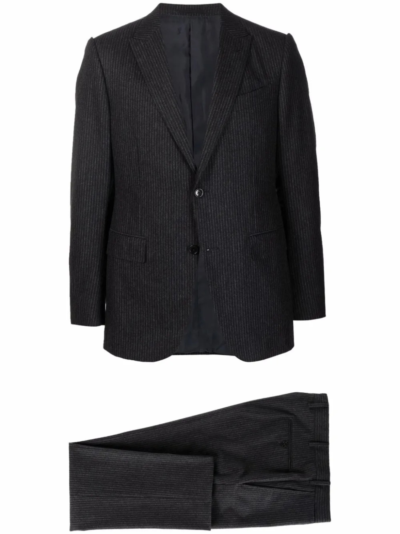 

Костюм-двойка в тонкую полоску Zegna, серый