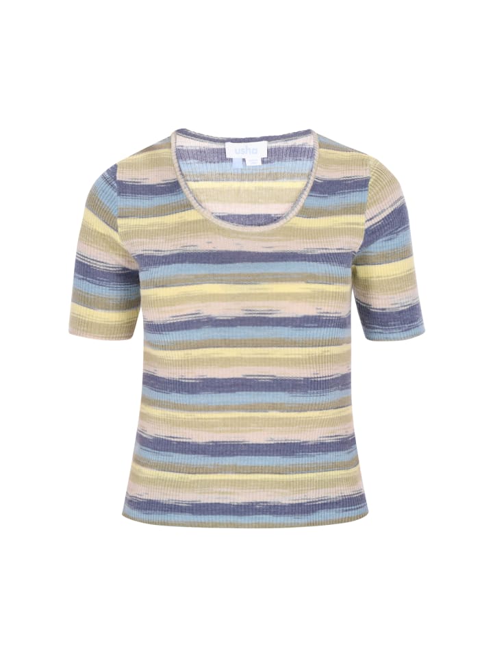 

Usha BLUE LABEL Женский свитер разноцветного желтого цвета