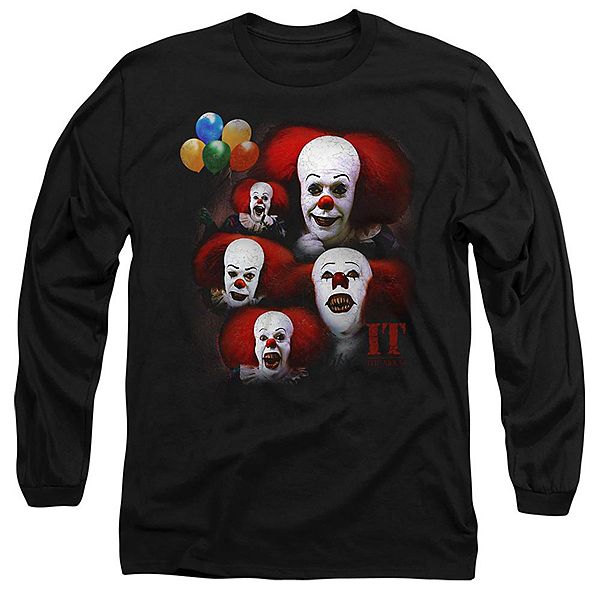 

Футболка с длинным рукавом It many faces of pennywise Licensed Character