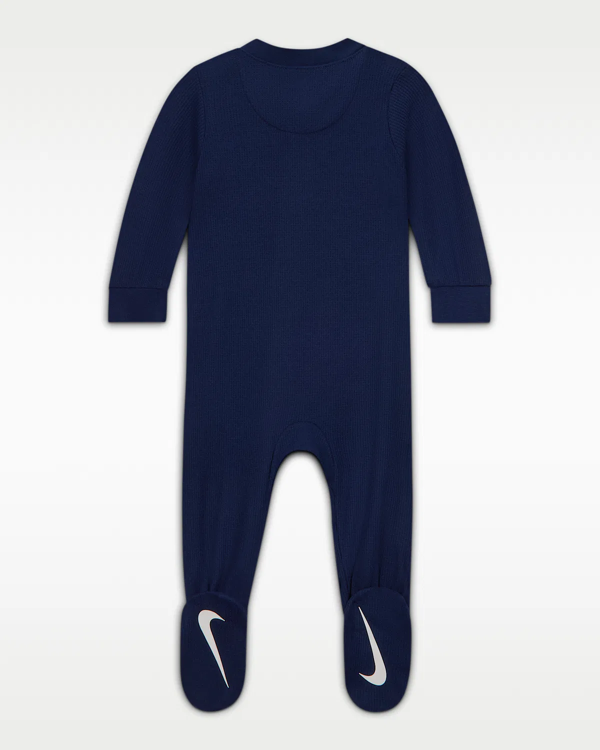 Baby Viscose Waffle Knit Footed Coverall Nike, Midnight Navy — фото 2