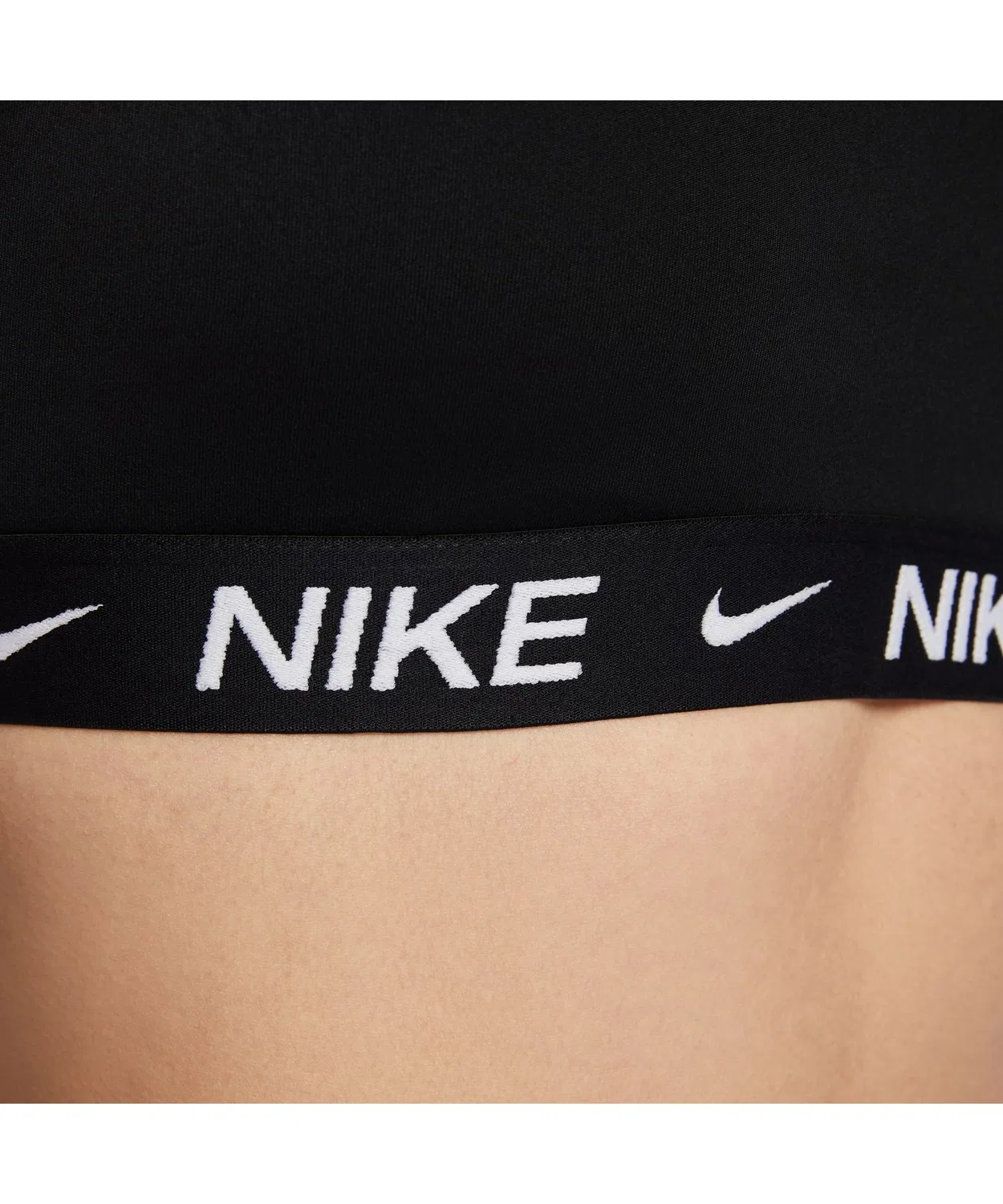 Спортивный бюстгальтер Nike Dri-FIT Light Support черно-белый — фото 3