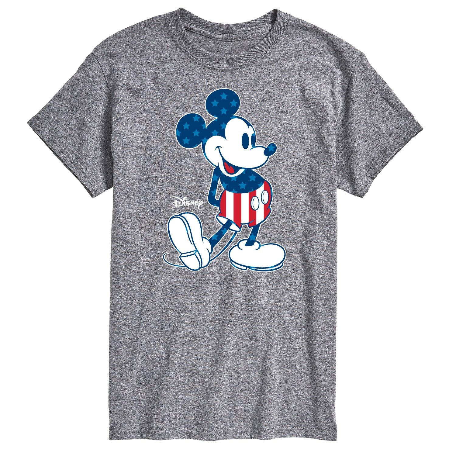 

Футболка с большим и высоким флагом Disney's Mickey Mouse License, серый