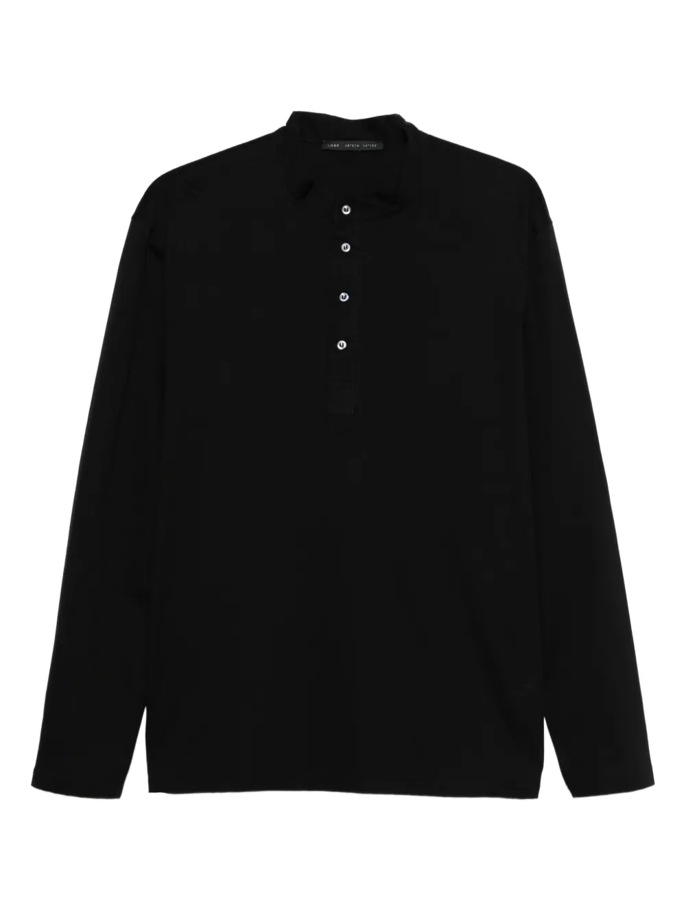 

Топ Henley с застежкой на пуговицах Low Brand, черный