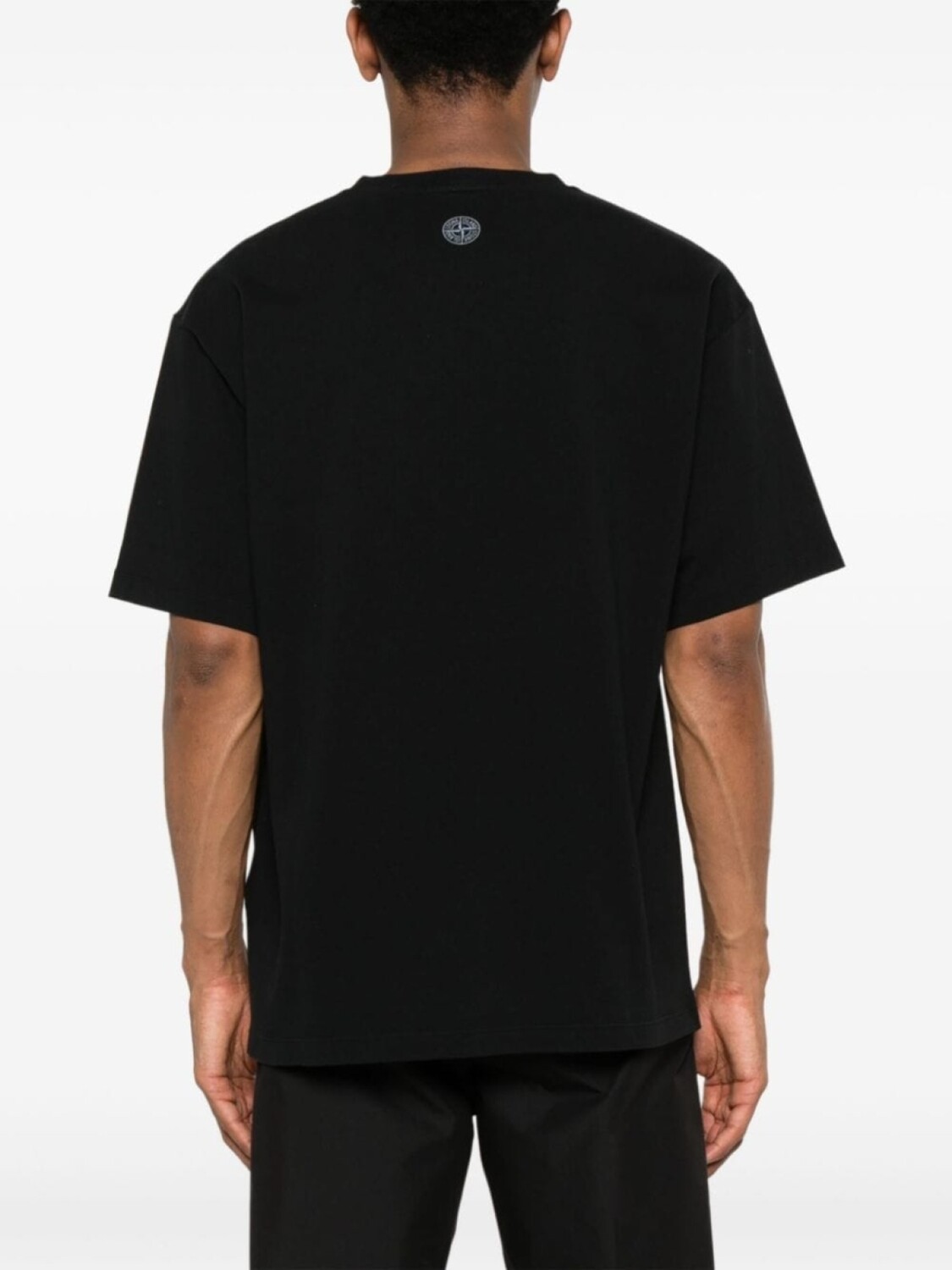 Футболка из хлопкового джерси Stone Island, черный — фото 3