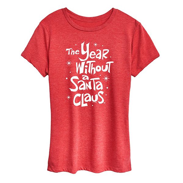 

Футболка с новогодним принтом 'The Year Without a Santa Claus' Disney, Heather Red