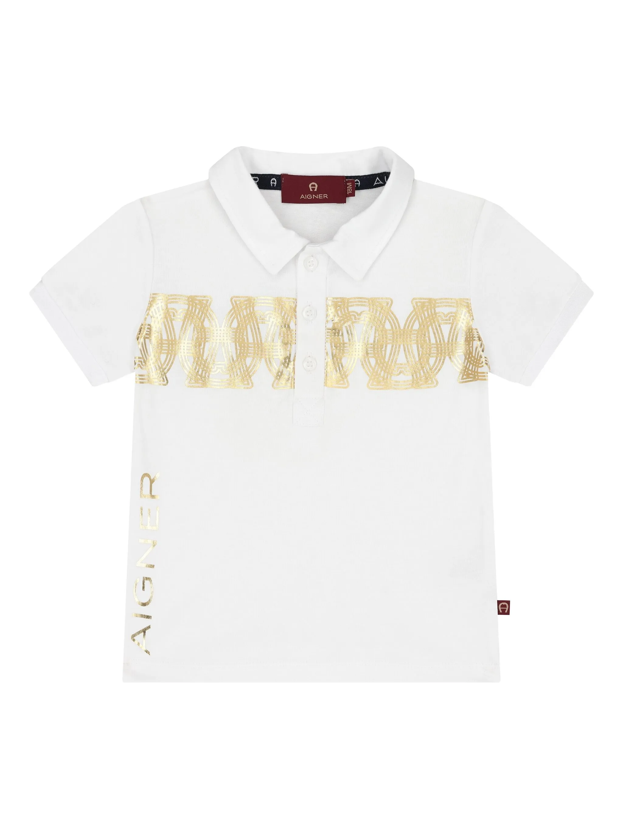 

Рубашка поло с логотипом Aigner Kids, белый