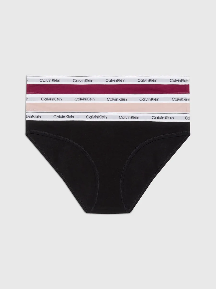

Трусики бикини Calvin Klein Underwear "3 PACK BIKINI (LOW-RISE)" (3 шт. в упаковке, 3 шт. в упаковке), с поясом с логотипом, черный