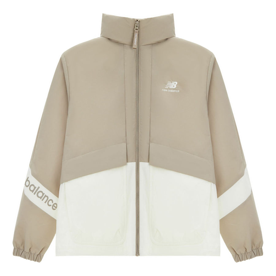 

Куртка New Balance Lifestyle Jacket 'Beige White', бежевый