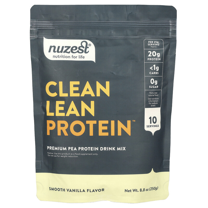 

Nuzest, Clean Lean Protein, со вкусом ванили, 250 г (8,8 унции)