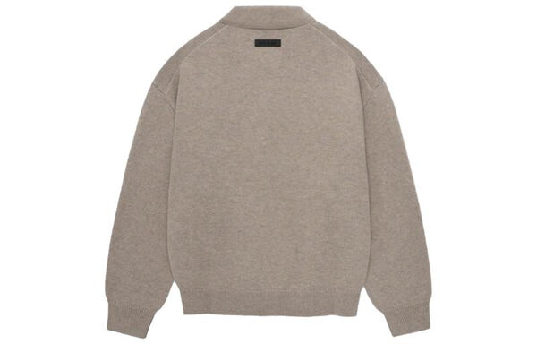 Рубашка fw23 knit polo shirt 'core heather' Fear Of God Essentials, коричневый — фото 3