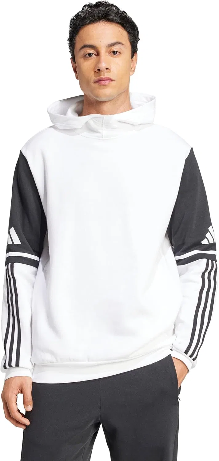 Толстовка с капюшоном adidas, белый — фото 4