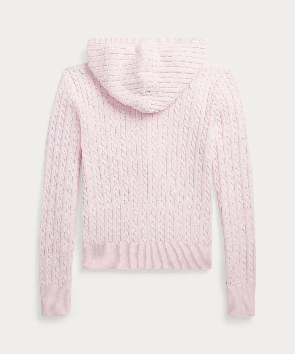 Флисовая кофта с капюшоном на молнии Ralph Lauren, розовая — фото 2