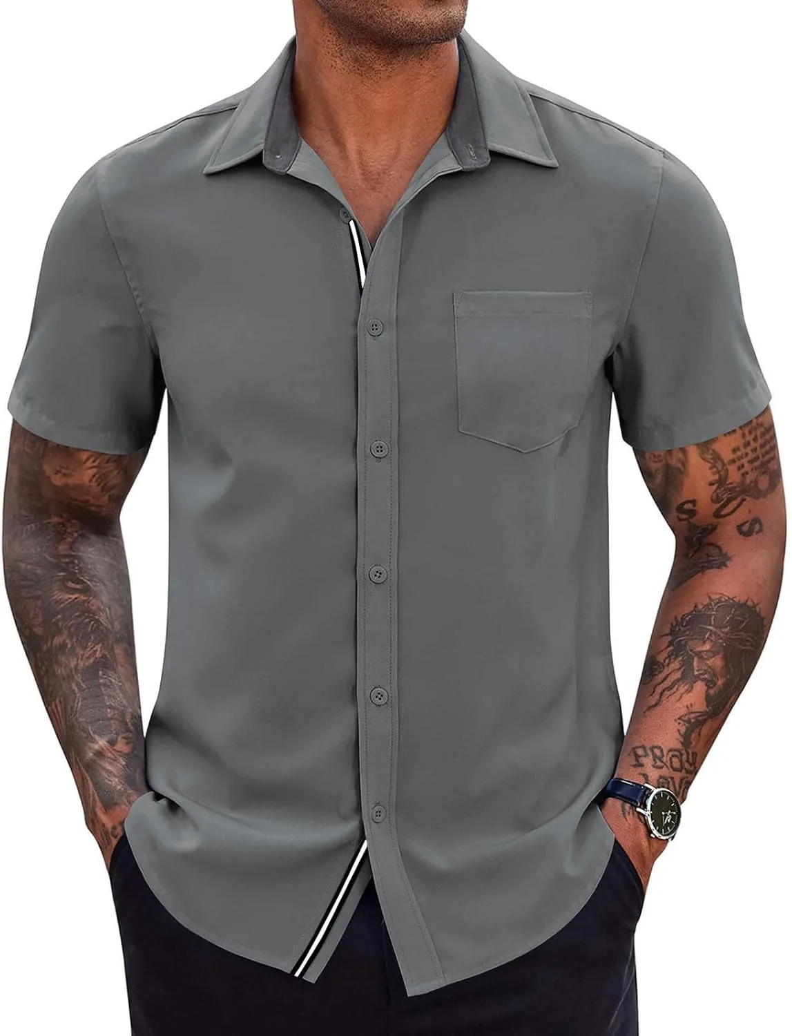 

Мужская рубашка с коротким рукавом Casual