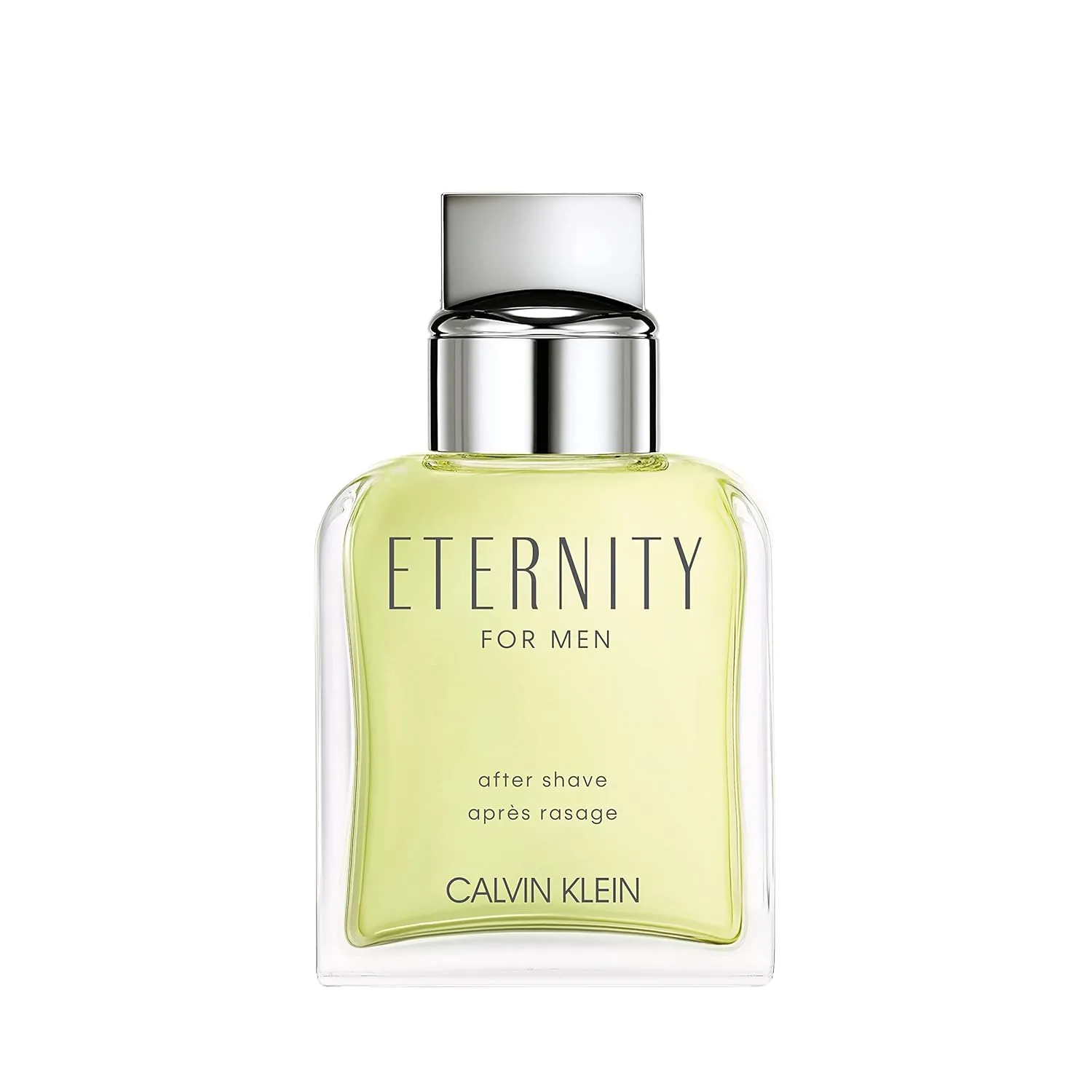 Лосьон после бритья Calvin Klein Eternity For Men с нотами бергамота, герани, сандалового дерева и амбры.