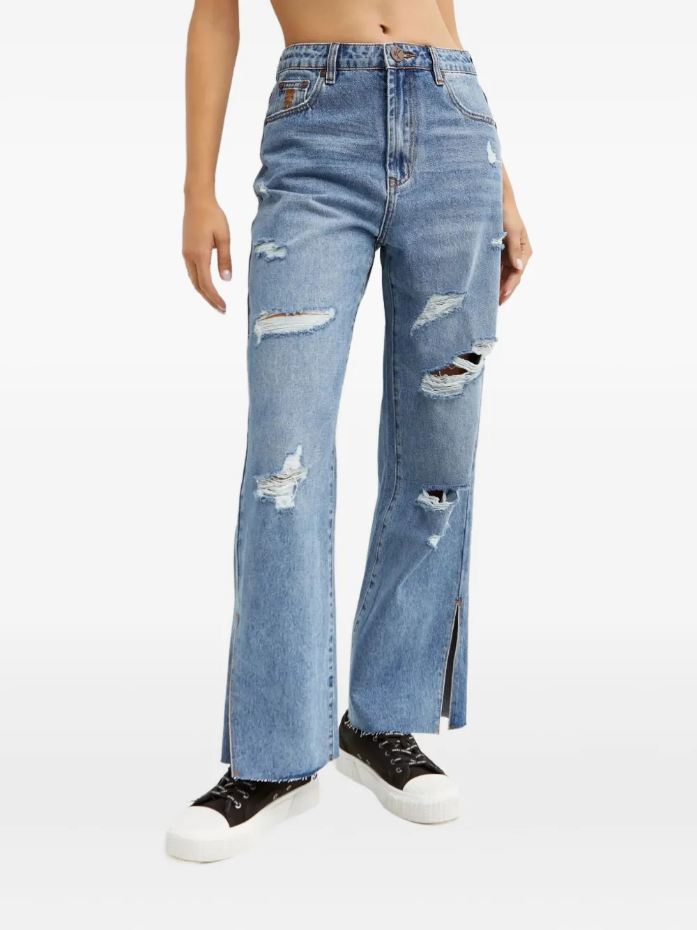 

Джинсы с эффектом поношенности One Teaspoon, синий