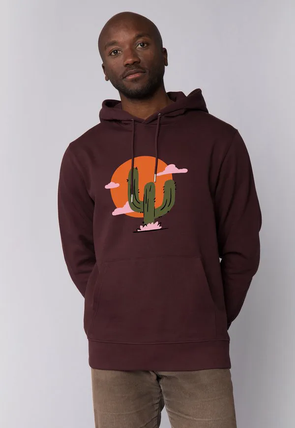 

Худи kaktus im sonnenuntergang Watapparel, Red Brown, Коричневый, Худи kaktus im sonnenuntergang Watapparel, Red Brown