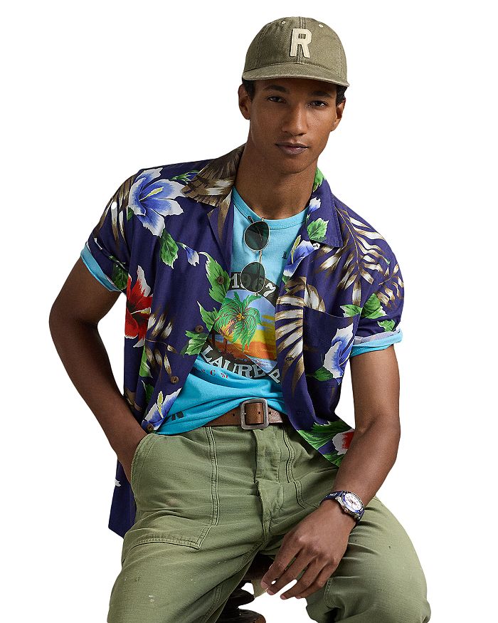 

Футболка с принтом «Кэмп» Polo Ralph Lauren, мультиколор