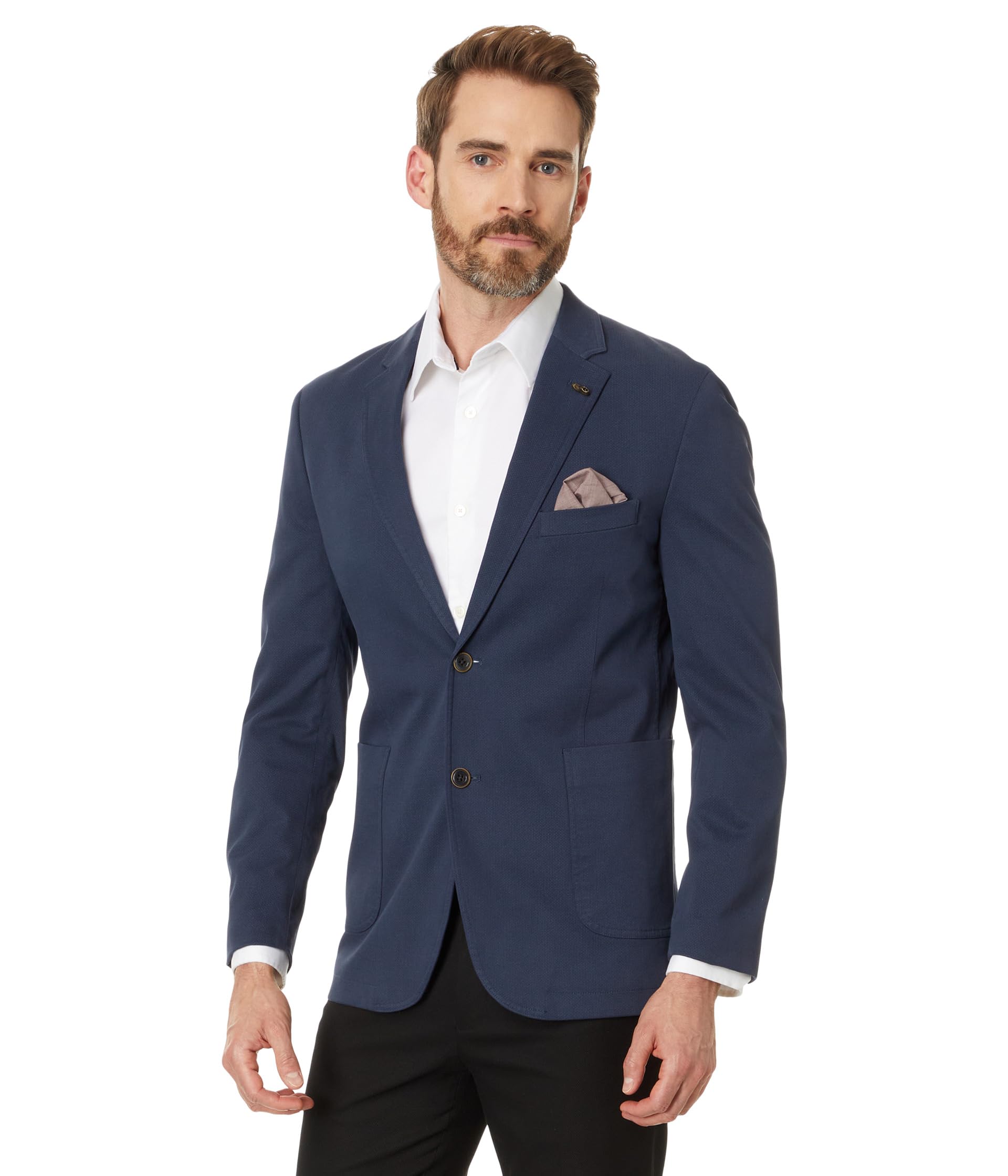 

Блейзер Johnston & Murphy Washed Cotton Blazer, темно-синий
