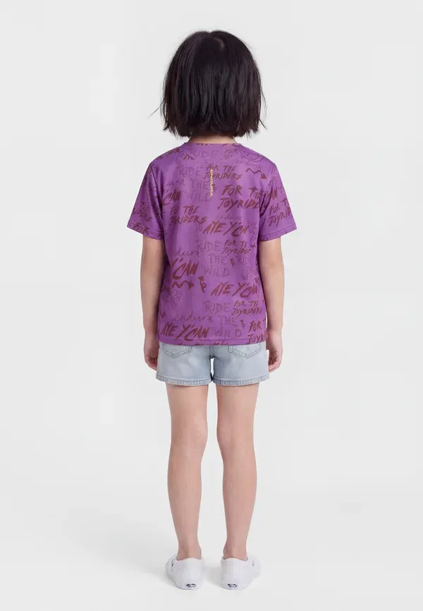 Футболка Endura Singletrack core tee print, фиолетовый — фото 2