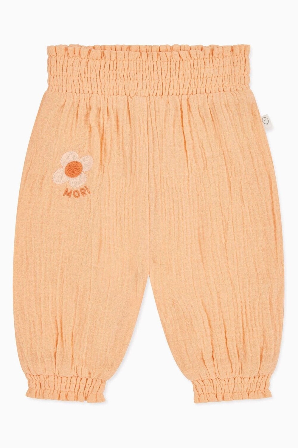 

Розовые летние шаровары из муслина из органического хлопка персикового цвета Mori, розовый