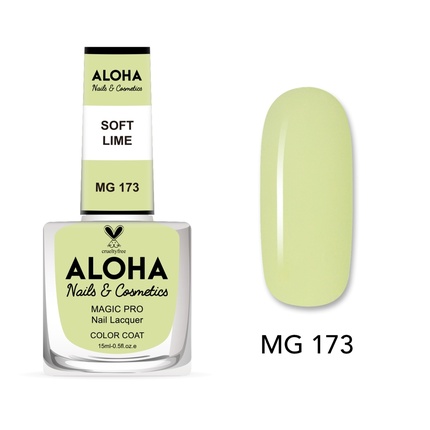 

Лак для ногтей Magic Pro 15 мл - Mg 173 / Мягкий лайм Aloha Nails & Cosmetics