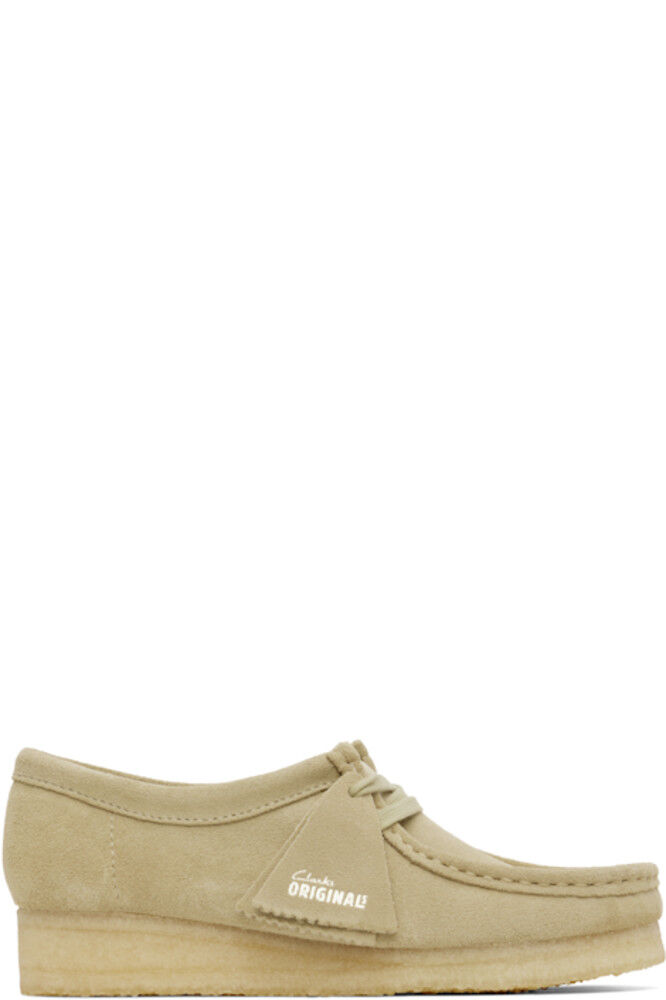 Бежевые дерби Wallabee Clarks Originals